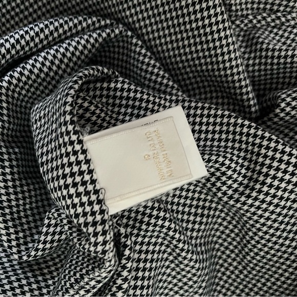 BAPE sz S Long Sleeve Button Down Shirt Black White Houndstooth Bathing Ape - Picture 6 of 9
